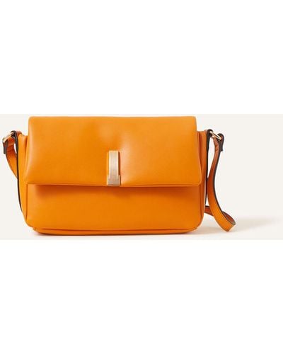 Accessorize Women's Yellow Puffer Cross-body Bag - Orange