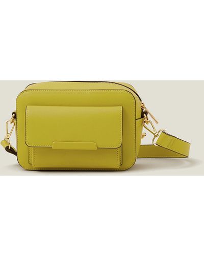 Accessorize Women's Green Pocket Cross-body Bag - Yellow