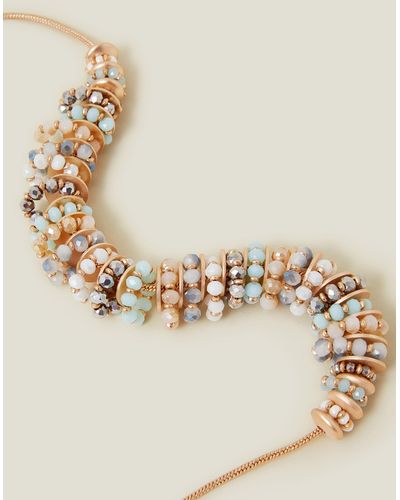 Accessorize Women's Gold Disc Bead Collar Necklace - Metallic