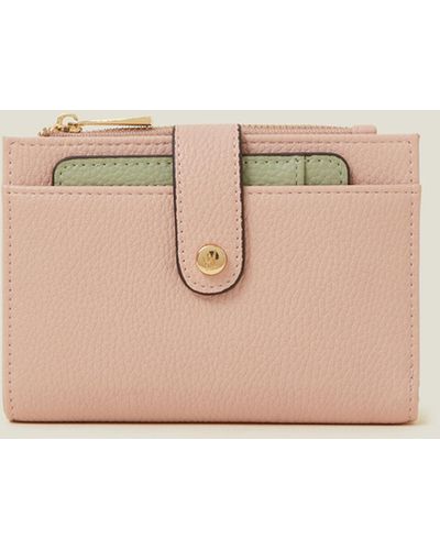 Accessorize Women's Pink Removable Card Holder Purse - Natural