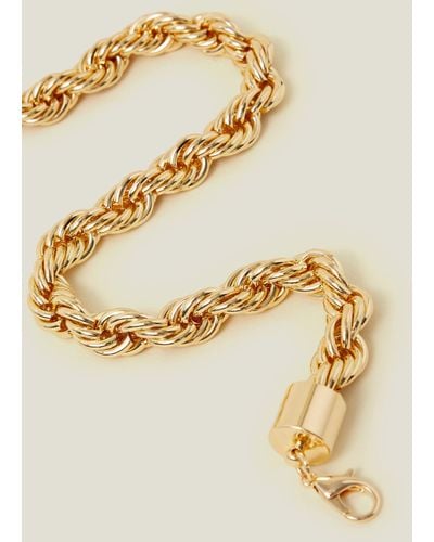 Accessorize Gold Chunky Snake Chain - Metallic