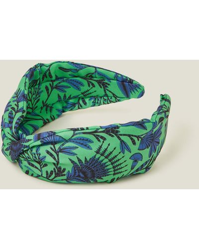 Accessorize Women's Green Jungle Knot Headband
