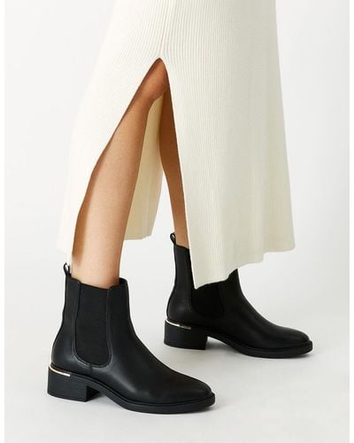 Accessorize Women's Black Chelsea Boots