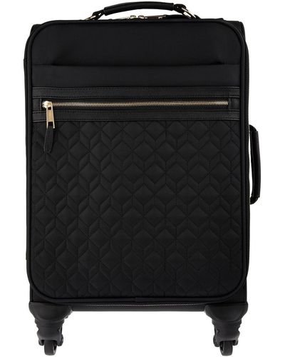Accessorize Black Stylish Quilted Suitcase