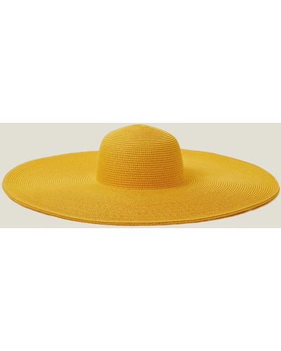 Accessorize Women's Extra Large Floppy Hat Yellow