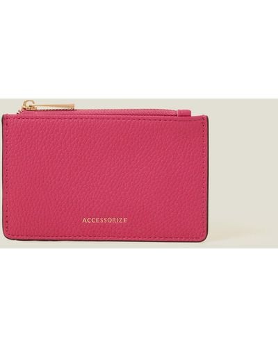 Accessorize Women's Classic Card Holder Pink