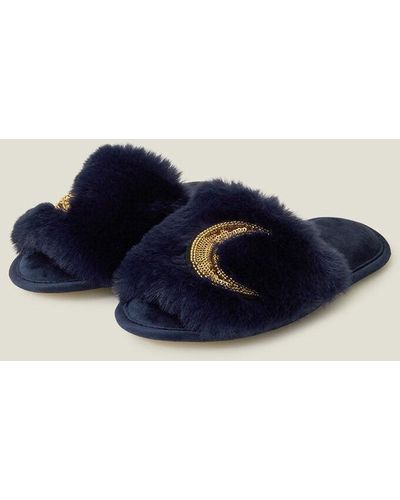 Girls Unicorn Fluffy Mule Slippers Ivory | Girls slippers | Accessorize UK