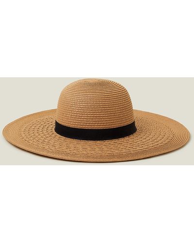 Accessorize Women's Floppy Band Hat Tan - Natural