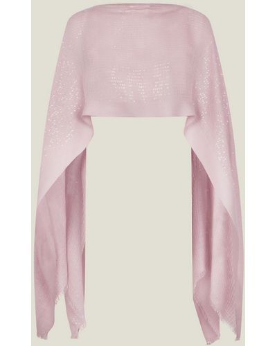 Accessorize Sequin Embellished Poncho Pink