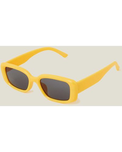 Accessorize Women's Yellow Bubble Sunglasses - Metallic