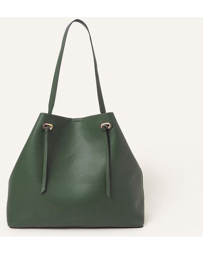 Accessorize Women's Green Large Shoulder Bag