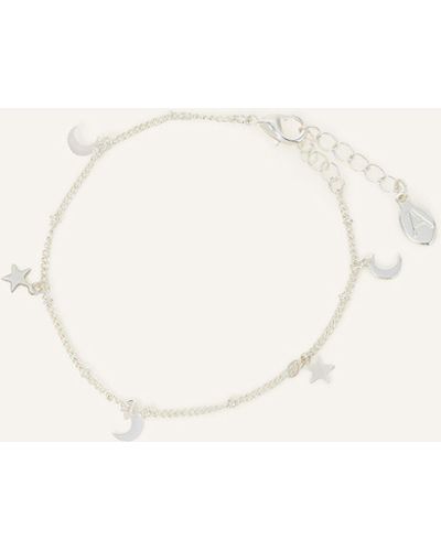 Accessorize Women's Stars And Moon Bracelet Silver - Natural