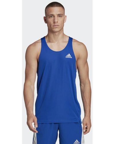 adidas Camiseta sin mangas Own the Run - Azul