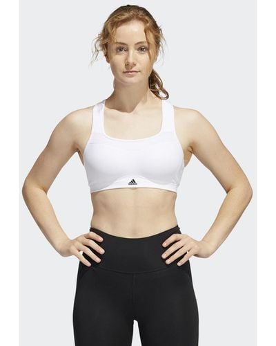 adidas Reggiseno sportivo TLRD Impact Training High-Support - Bianco