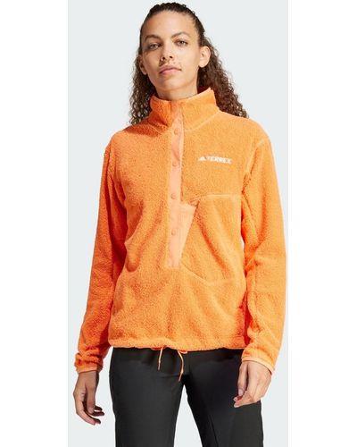 adidas Terrex Xploric High-pile Fleece Pullover - Oranje
