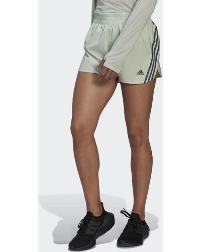 adidas Run Icons 3-Streifen Running Shorts - Grün