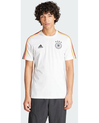 adidas DFB DNA 3-Streifen T-Shirt - Weiß