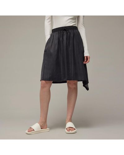adidas Y-3 Striped Skirt - Zwart