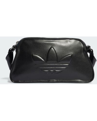 adidas Polyurethane Embossed Trefoil Schultertasche - Schwarz