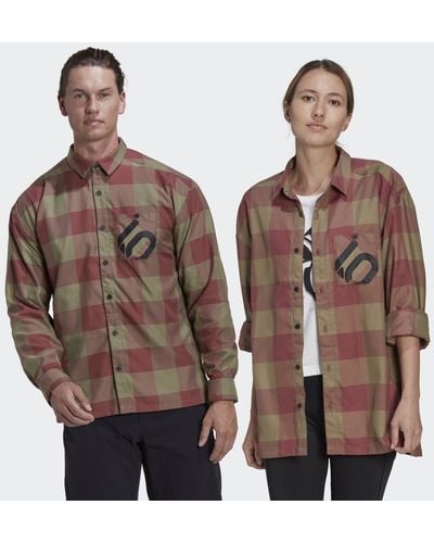 adidas Five Ten Brand Of The Brave Flanellen Overhemd (uniseks) - Bruin
