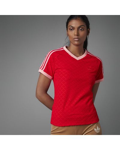 adidas Adicolor Heritage Now Monogram T-Shirt - Rot