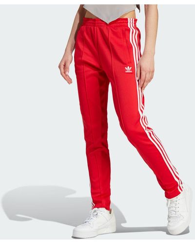 adidas Pantalón Adicolor SST - Rojo