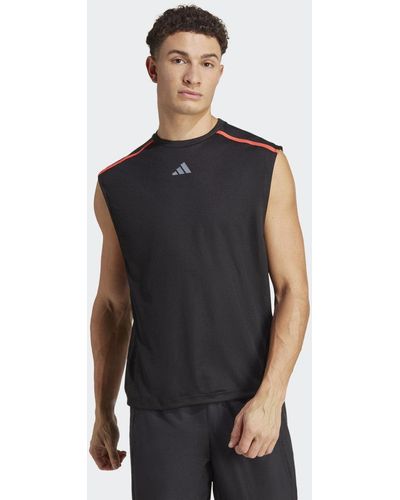 adidas Workout Base Sleeveless Shirt - Schwarz