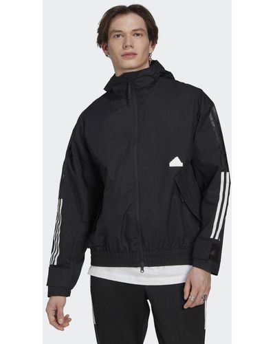 adidas Chaqueta Storm 3 bandas - Negro