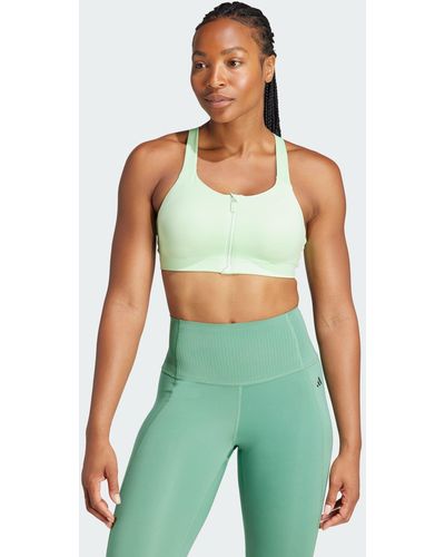 adidas TLRD Impact Luxe Training High-Support Zip Bra - Black