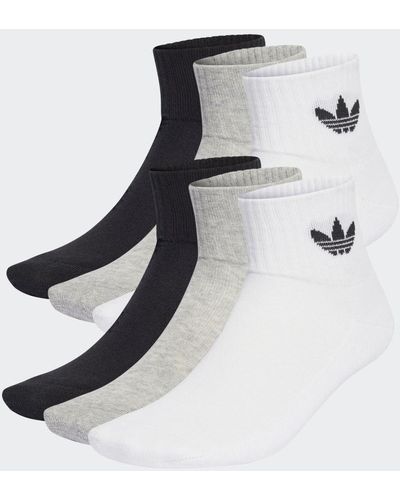 adidas Mid Ankle 6 Pairs - Bianco