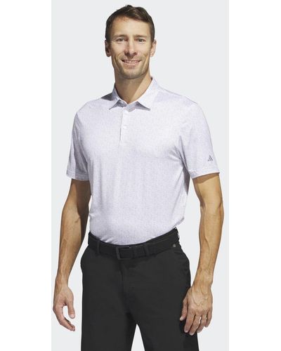 adidas Ultimate365 Allover Print Golf Poloshirt - Weiß