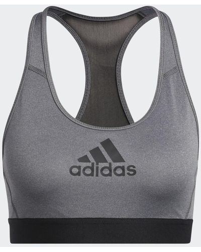 adidas Don't Rest Alphaskin Sport-BH - Grau