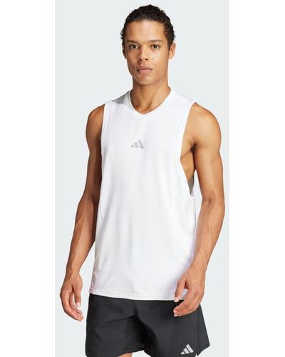 adidas DESIGNED FOR TRAINING WORKOUT HEAT.RDY TANKTOP - Weiß