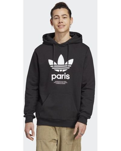 adidas Sweat-shirt à capuche Icone Paris City Originals - Noir