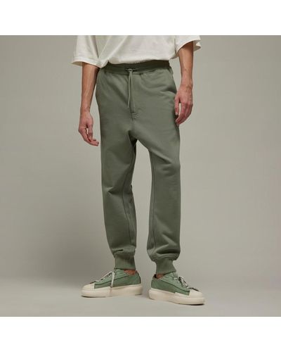 adidas Y-3 Organic Cotton Terry Cuffed Pants - Verde