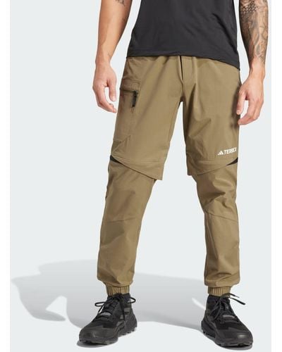adidas Pantaloni da hiking Terrex Utilitas Zip-Off - Marrone