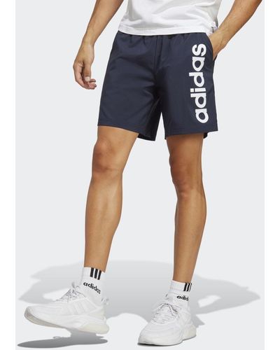 adidas AEROREADY Essentials Chelsea Linear Logo Shorts - Blau