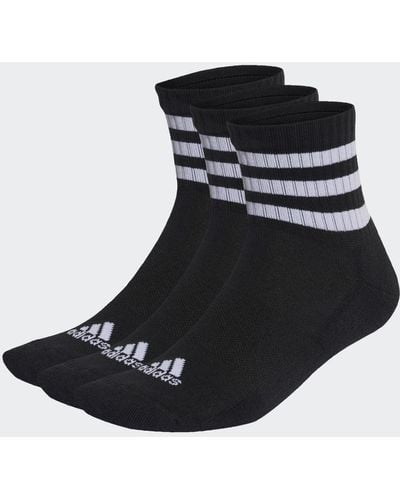 adidas Chaussettes matelassées 3-Stripes (3 paires) - Noir