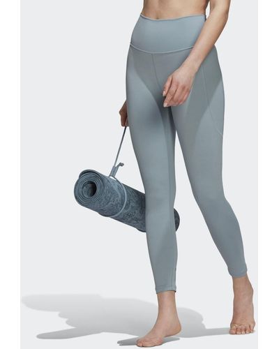 adidas Yoga Studio 7/8-Leggings - Blau