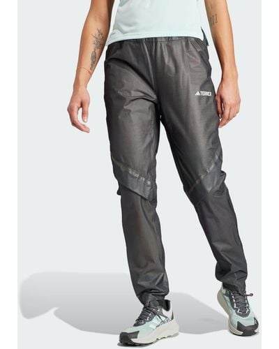 adidas Pantaloni Terrex Xperior Light 2.5-Layer Rain - Grigio