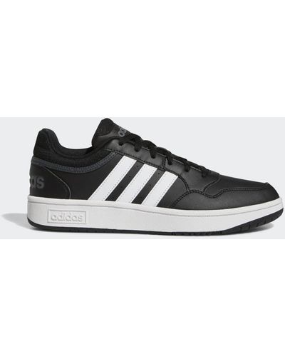 adidas Hoops 3.0 Low Classic Vintage Schoenen - Zwart