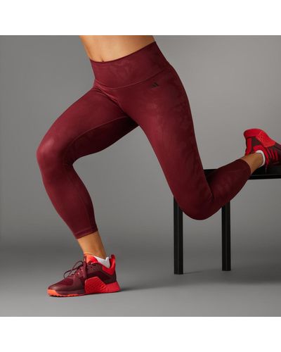 Adidas Hose Rot für Frauen - Bis 60% Rabatt | Lyst DE
