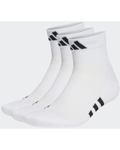 adidas Performance Cushioned Mid-Cut Socken, 3 Paar - Weiß