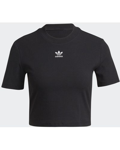 adidas T-shirt Adicolor Essentials Cropped - Noir
