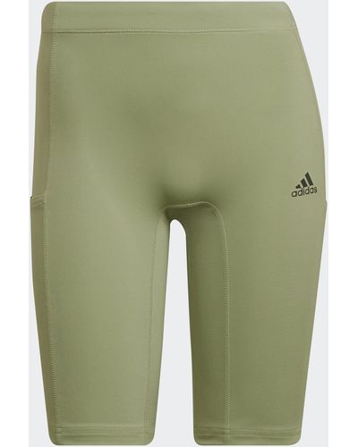 adidas Fastimpact Running Bike Short Leggings - Green