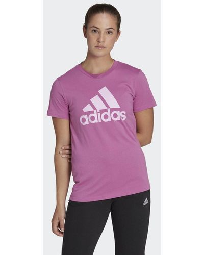adidas Loungewear Essentials Logo T-shirt - Paars