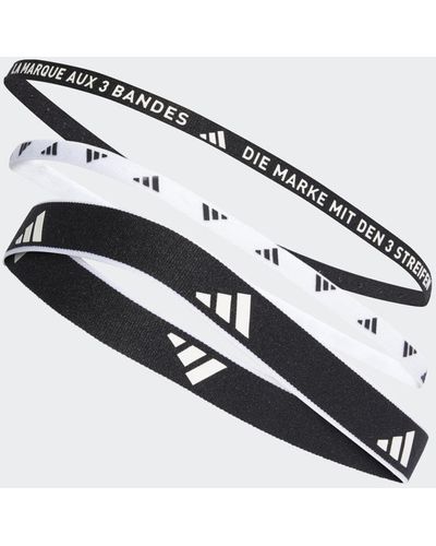 adidas Multiple Width Training Haarbänder, 3er-Pack - Mettallic