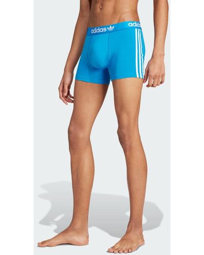 adidas Comfort Flex Cotton 3-stripes Boxershort Ondergoed - Blauw