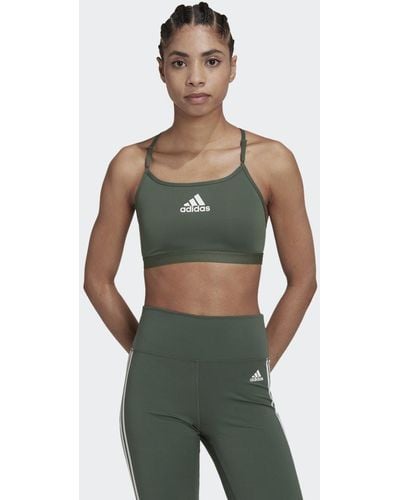 adidas Reggiseno sportivo Aeroreact Training Light-Support - Verde