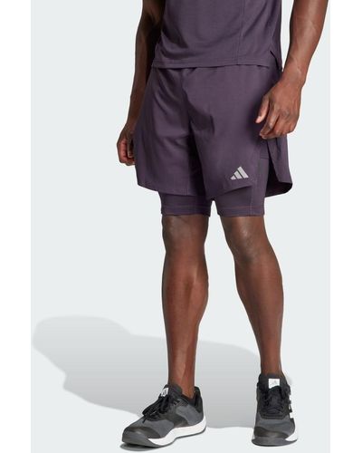 adidas Hiit Workout Heat.rdy 2-in-1 Short - Blauw